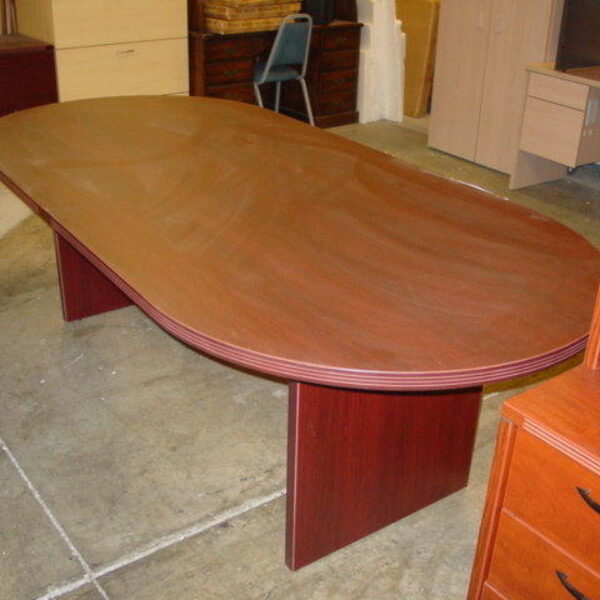 8' oval conference table mahogany