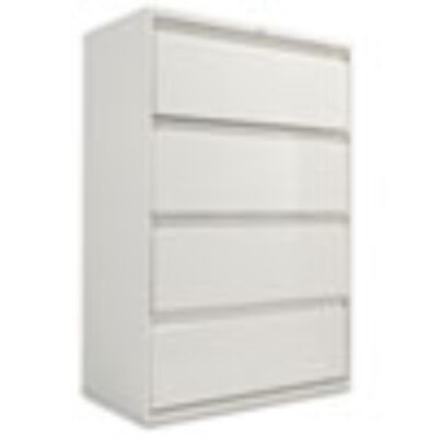 ALLA54 36" Four-Drawer Lateral  Gray