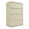 36" Putty Four-Drawer Lateral File