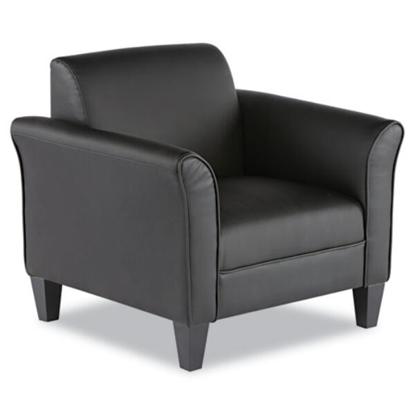 ALRL23 Reception Series Club Chair Black Leather