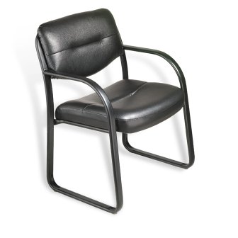 Sled Base Guest Chair black