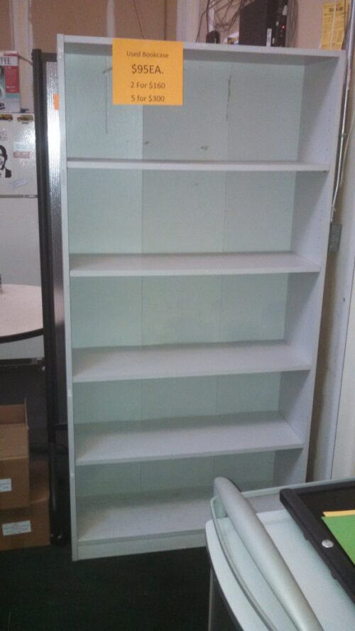 Used 6' bookcase gray