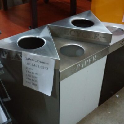 Trifecta Waste/ Recycling Receptacles by Safco