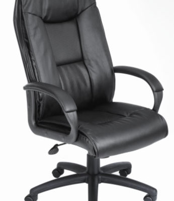 executive high back chair black leather