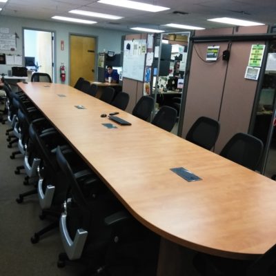 24' Oval conference table laminate