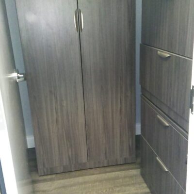 npl 66 2-door storage cabinet-gray