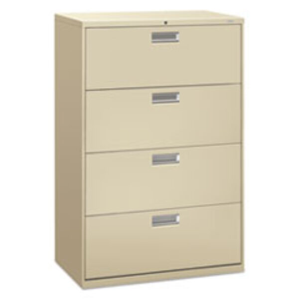 H6 4-drawer lateral file putty