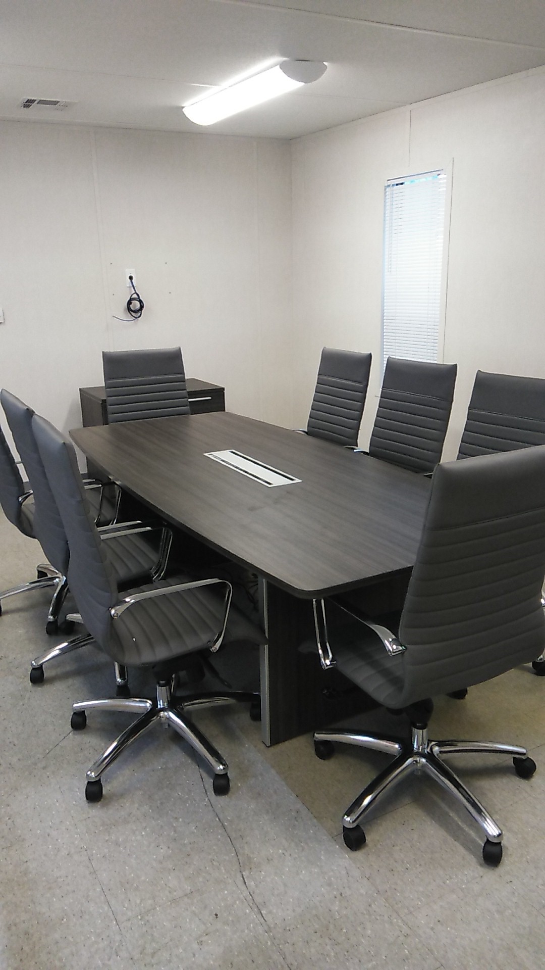 8' Boat conference table gray