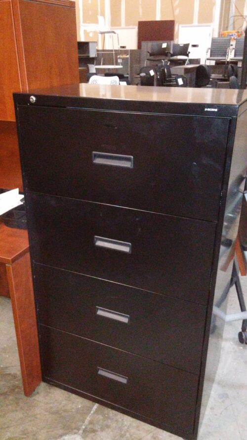 Used 4 Drawer Lateral File 30" black