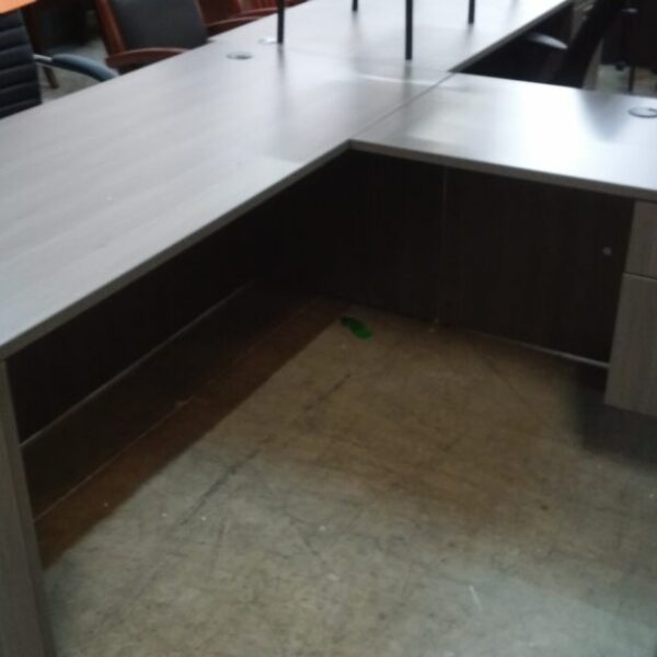 SP L-shape desk 5.5'x6' gray 