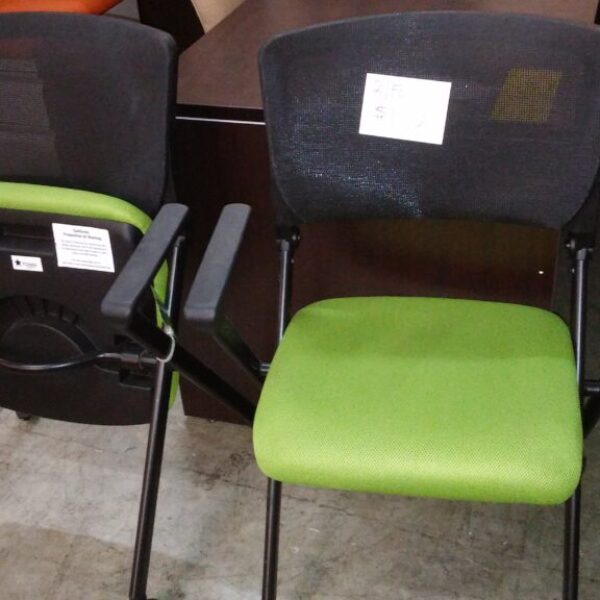 Closeout office star nesting chairs green-black