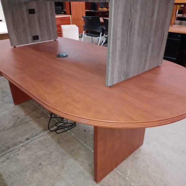 Used 8' oval conference table cherry