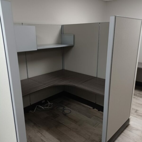 67" high 5'x6' cubicle-2 gray