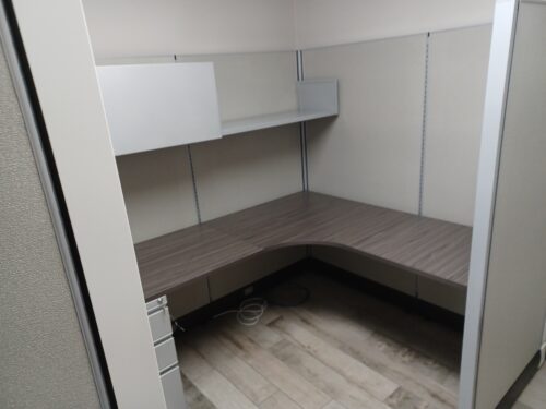 67" high 5'x6' cubicle gray
