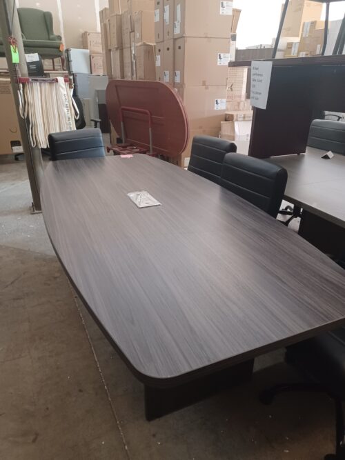 Used 8' oval conference table gray