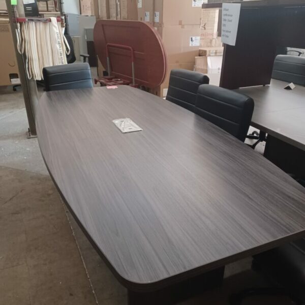 Used 8' oval conference table gray