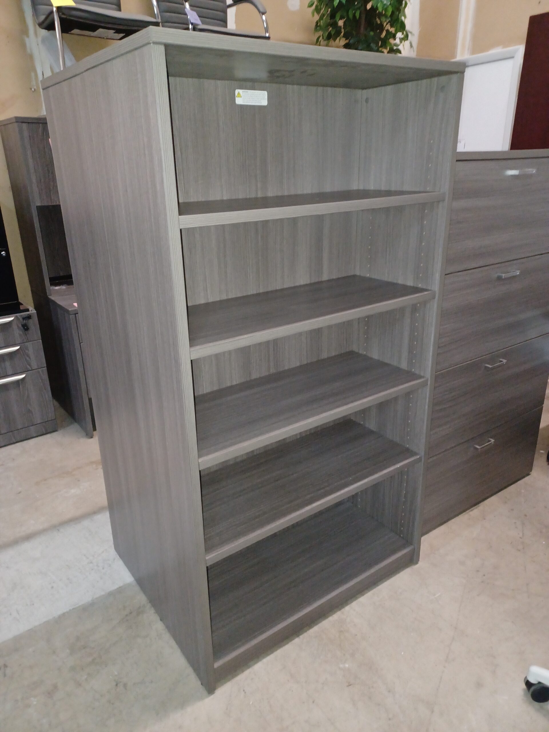 5-Shelf Bookcase gray