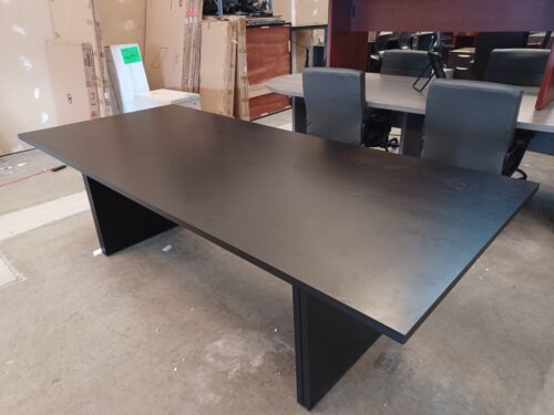 Used 8' rectangular conference table black