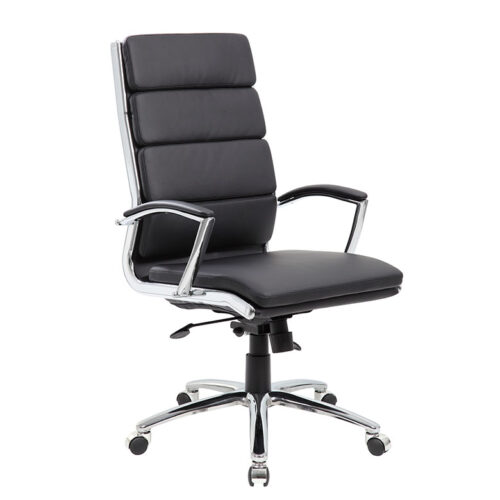 Used executive high back chair black & chrome