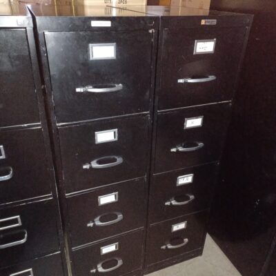 Used 4 drawer letter file black