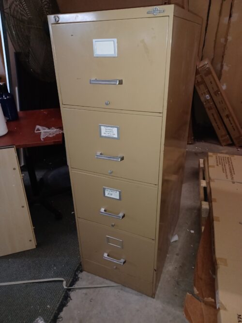 Used 4 drawer legal file sand