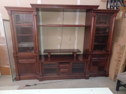 Used traditional wall unit mahogany