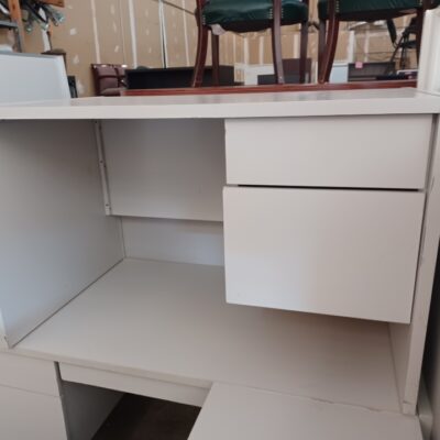 Used 30 x 48 desk with box-file pedestal light gray