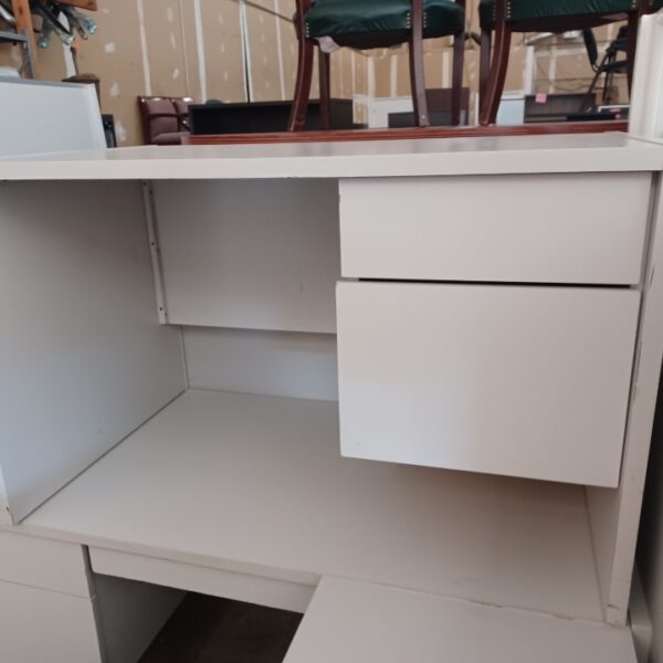 Used 30 x 48 desk with box-file pedestal light gray